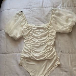 Puffy Sleeve Bodysuit